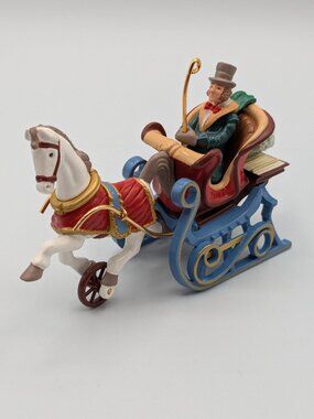 Hallmark Keepsake Victorian Sleigh 2001, Die-Cast Metal Vintage Ornament